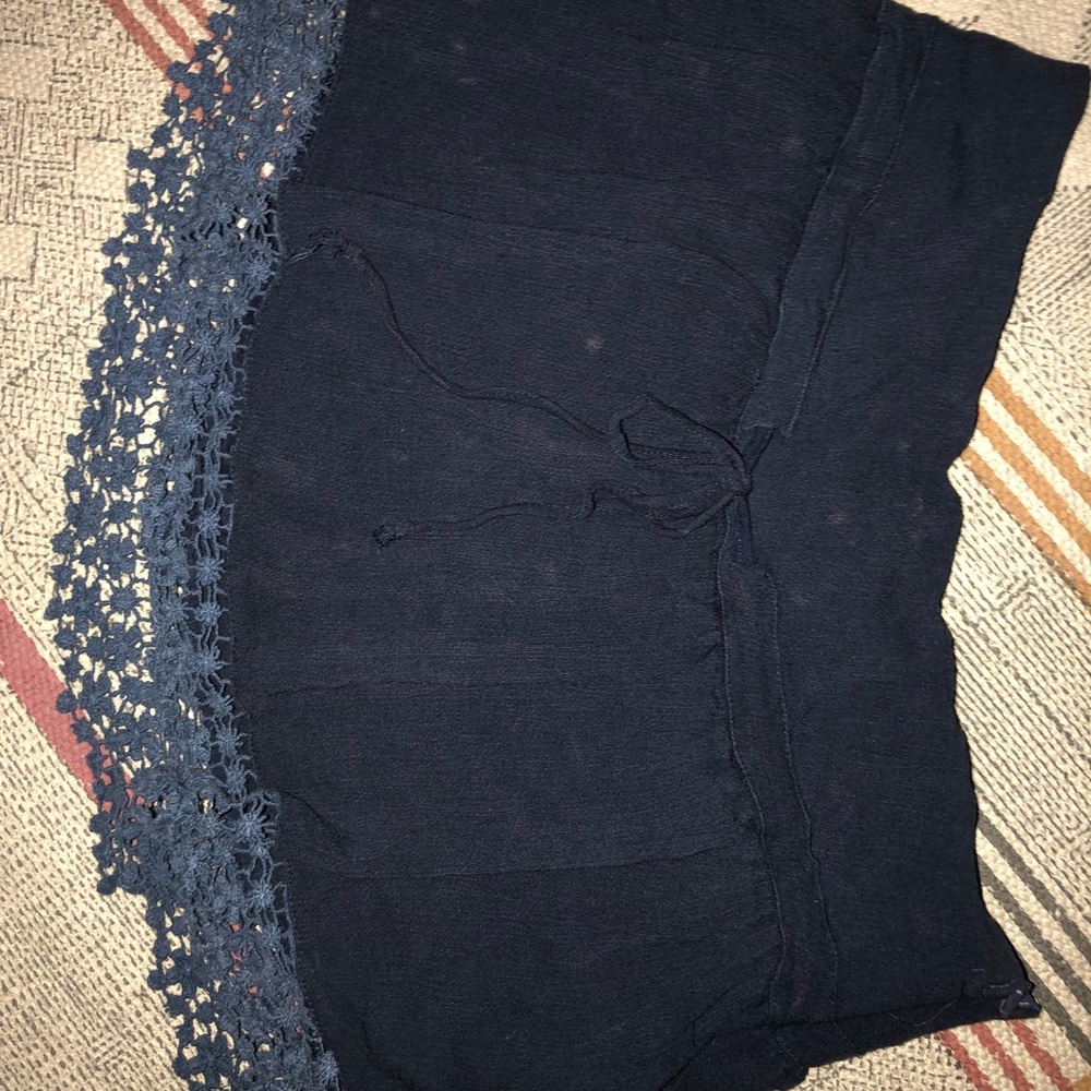 Franchesca boutique navy blue mini skirt.